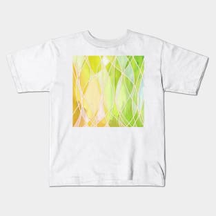 Lemon & Lime Love - abstract painting in yellow & green Kids T-Shirt